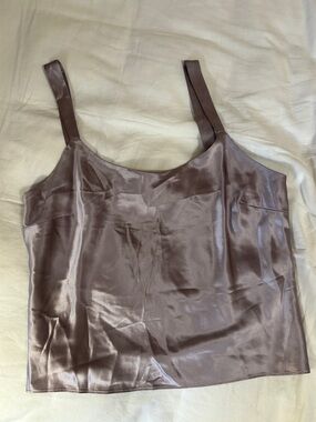 Lafayette 148 New York Dusty Lilac Satin Camisole